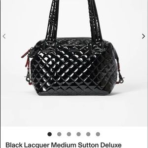 MZ Wallace medium Sutton tote black patent